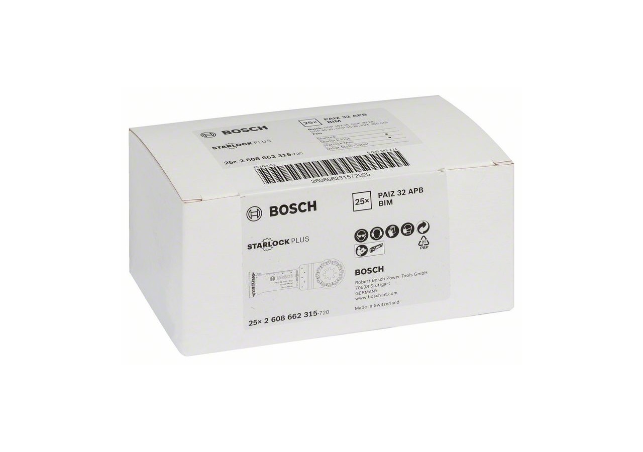 Lame plongeante BIM StarlockPlus PAIZ 32 APB Wood and Metal - 2608662315 - Bosch