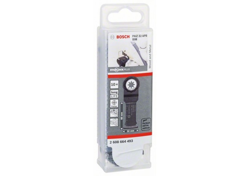 Lame plongeante BIM StarlockPlus PAIZ 32 APB Wood and Metal - 2608664493 - Bosch Lame plongeante BIM StarlockPlus PAIZ 32 APB Wood and Metal - 2608664493 - Bosch