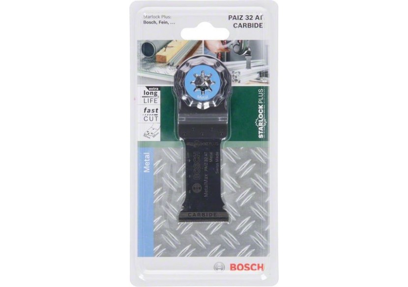 Lame plongeante carbure StarlockPlus PAIZ 32 AT Metal 50 x 32 mm - 2609256D53 - Bosch Lame plongeante carbure StarlockPlus PAIZ 32 AT Metal 50 x 32 mm - 2609256D53 - Bosch