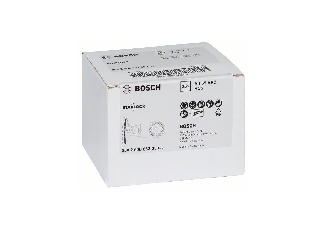 Lame plongeante HCS Starlock AII 65 APC Wood - 2608662359 - Bosch