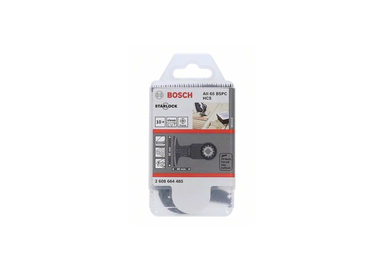 Lame plongeante HCS Starlock AII 65 BSPC Hard Wood - 2608664485 - Bosch