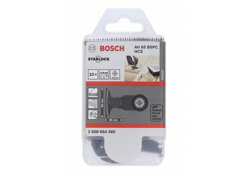 Lame plongeante HCS Starlock AII 65 BSPC Hard Wood - 2608664485 - Bosch Lame plongeante HCS Starlock AII 65 BSPC Hard Wood - 2608664485 - Bosch