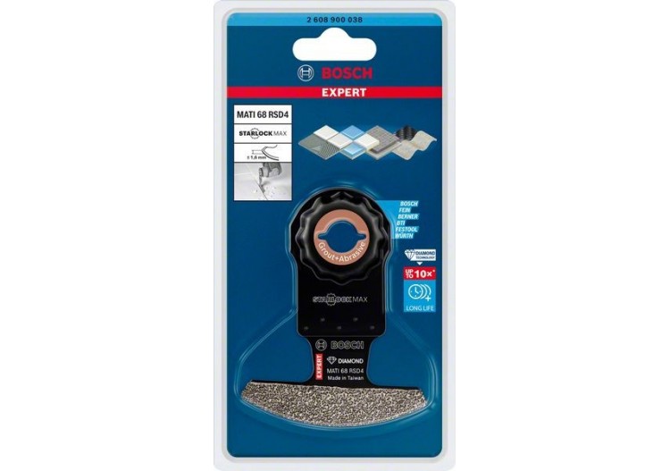 Lame pour outil multifonctions Expert Grout Corner MATI 68 RSD4 68 x 10 mm - 2608900038 - Bosch