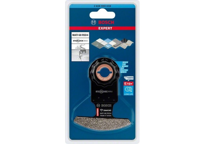Lame pour outil multifonctions Expert Grout Corner MATI 68 RSD4 68 x 10 mm - 2608900038 - Bosch