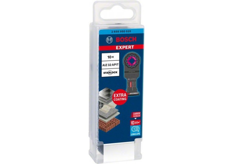 Lame pour outil multifonctions Expert MultiMax AIZ 32 APIT 32 mm 10 pces - 2608900026 - Bosch