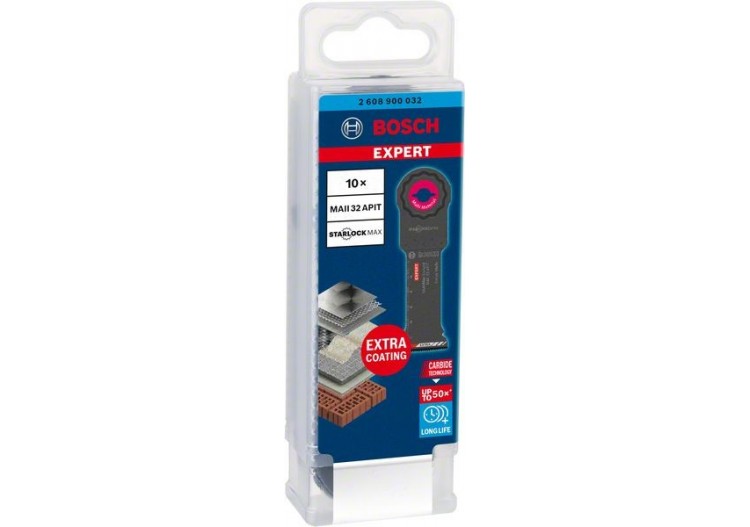 Lame pour outil multifonctions Expert MultiMax MAII 32 APIT 32 mm 10 pces - 2608900032 - Bosch