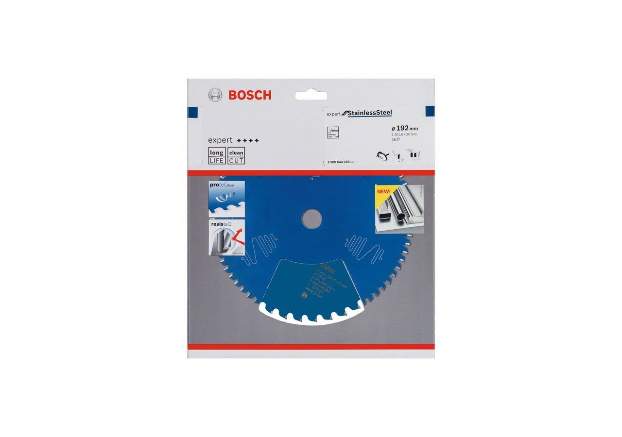 Lame scie circulaire Expert Inox 192x20x1,9mm  38D - 2608644288 - Bosch
