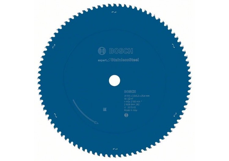 Lame scie circulaire Expert Inox 355x25,4x2,5mm  90D - 2608644282 - Bosch