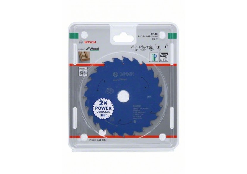 Lame scie circulaire Sans-fil Expert Bois 140x20x1,8mm  24D - 2608644499 - Bosch Lame scie circulaire Sans-fil Expert Bois 140x20x1,8mm  24D - 2608644499 - Bosch