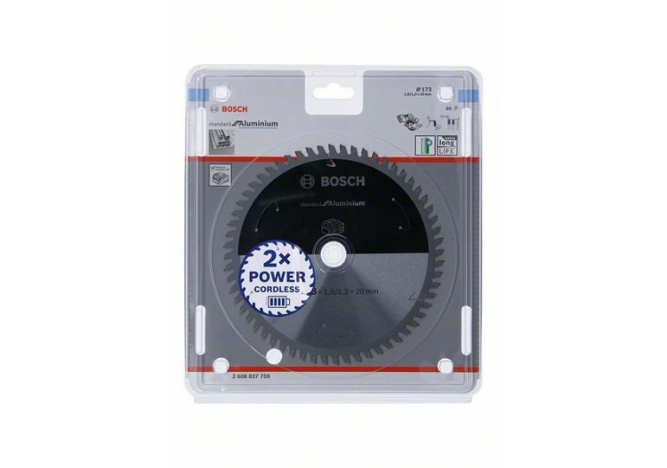 Lame scie circulaire Sans-fil STD Aluminium 173x20x1,8mm  60D - 2608837759 - Bosch