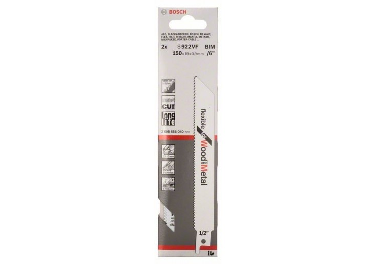 Lames de scie sabre – Flexible for Wood and Metal - 2608656040 - Bosch 2