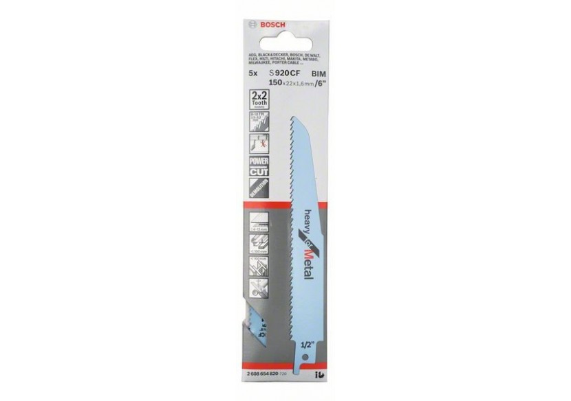Lames de scie sabre – Heavy for Metal - 2608654820 - Bosch