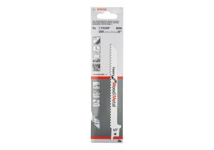 Lames de scie sabre – Heavy for Wood and Metal - 2608656260 - Bosch