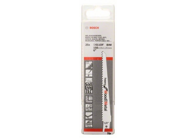 Lames de scie sabre – Heavy for Wood and Metal - 2608657561 - Bosch 2