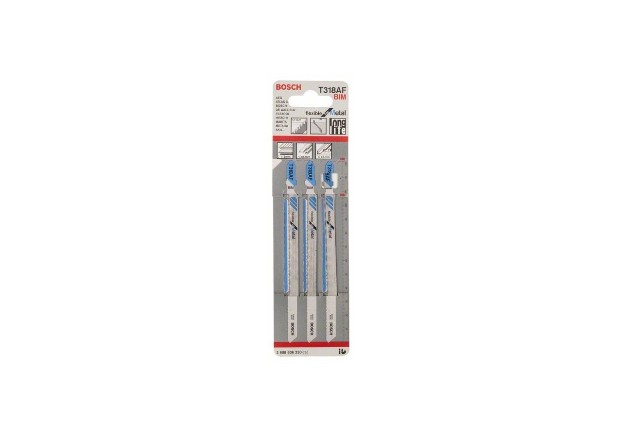 Lames de scie sauteuse – Flexible for Metal - 2608636230 - Bosch