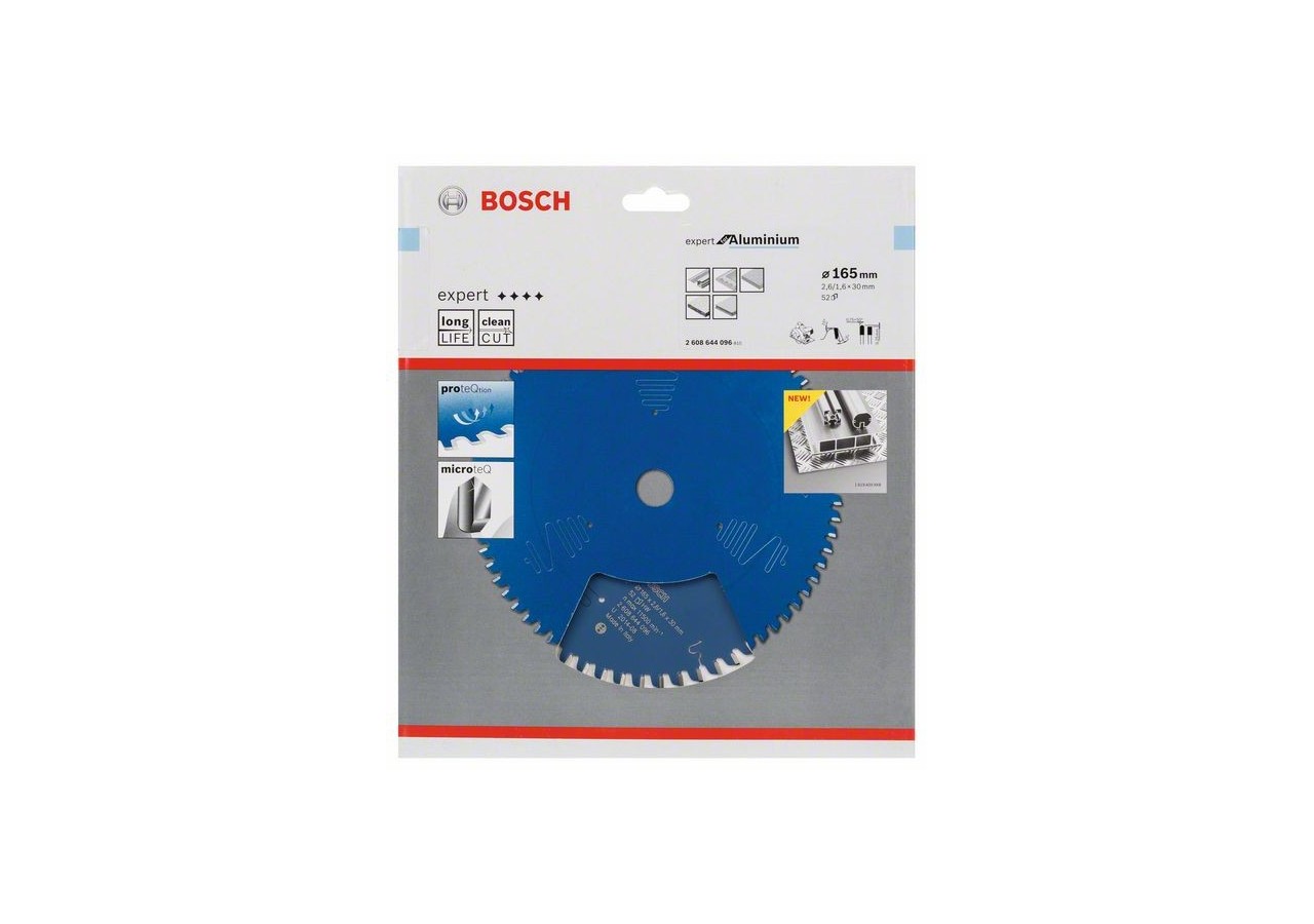 Lampe de scie circulaire Expert for Aluminium 165 x 30 x 2,6 mm, 52 - 2608644096 - Bosch