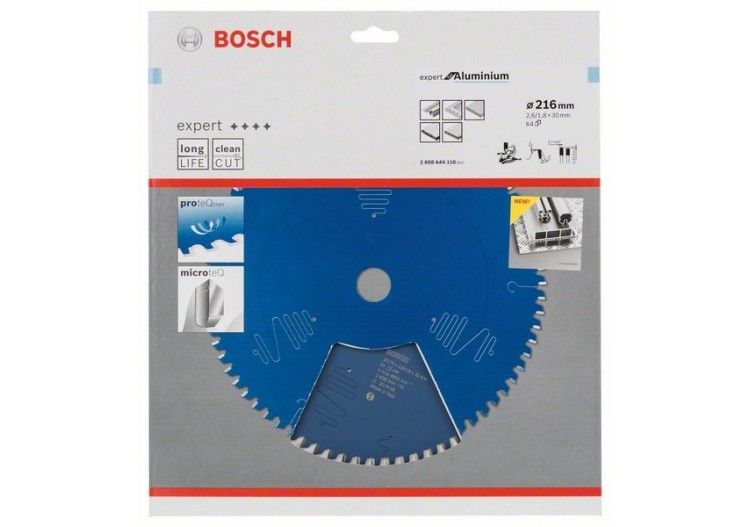 Lampe de scie circulaire Expert for Aluminium 216 x 30 x 2,6 mm, 64 - 2608644110 - Bosch