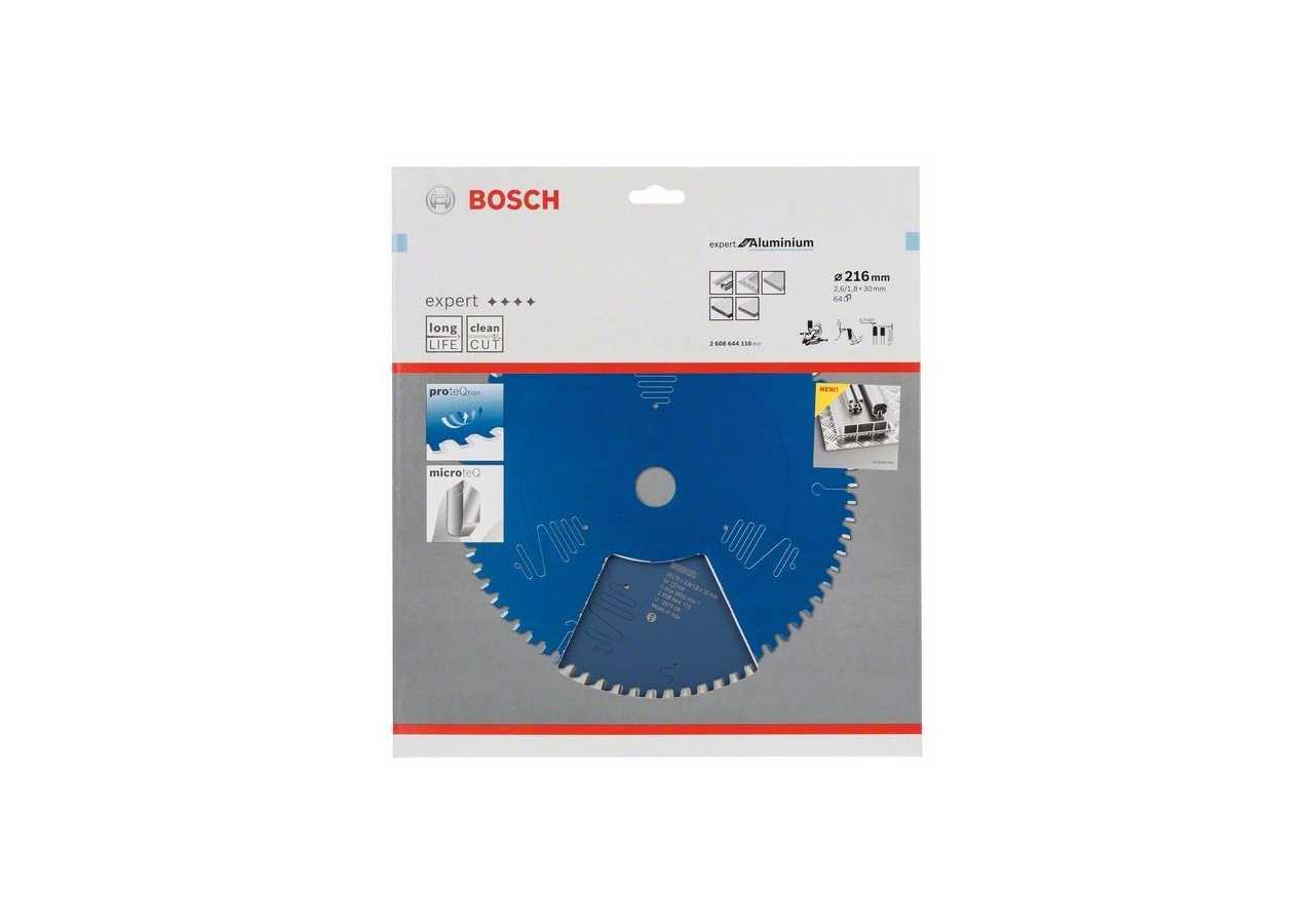 Lampe de scie circulaire Expert for Aluminium 216 x 30 x 2,6 mm, 64 - 2608644110 - Bosch