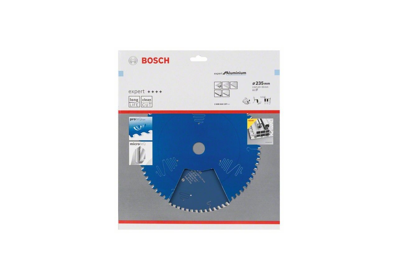 Lampe de scie circulaire Expert for Aluminium 235 x 30 x 2,6 mm, 80 - 2608644107 - Bosch