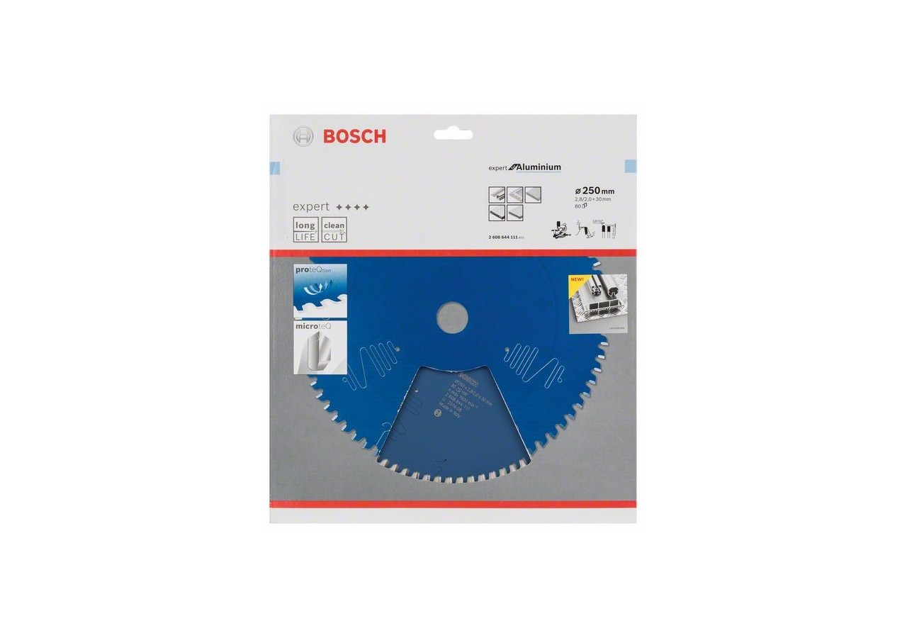 Lampe de scie circulaire Expert for Aluminium 250 x 30 x 2,8 mm, 80 - 2608644111 - Bosch