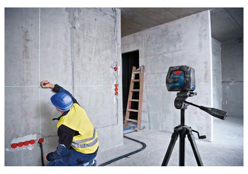 Laser lignes GLL 2-15 G + LB 10 + pince DK 10 (Coffret) - 0601063W02 - Bosch