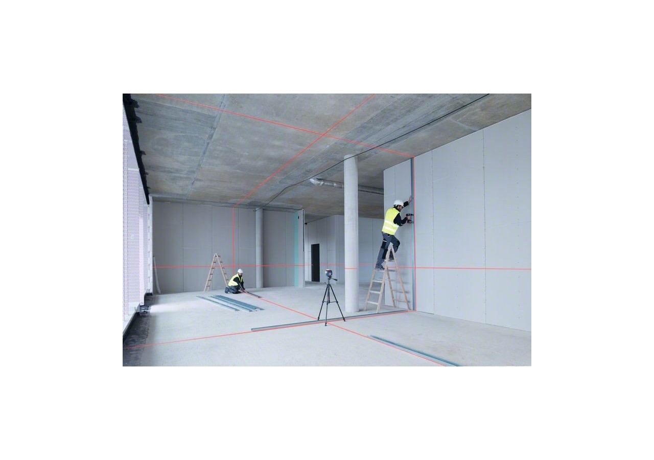 Laser lignes GLL 3-80 C + Cellule de Réception LR 7 (Version batterie) - 0601063R05 - Bosch