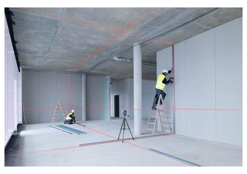 Laser lignes GLL 3-80 C + Cellule de Réception LR 7 (Version batterie) - 0601063R05 - Bosch