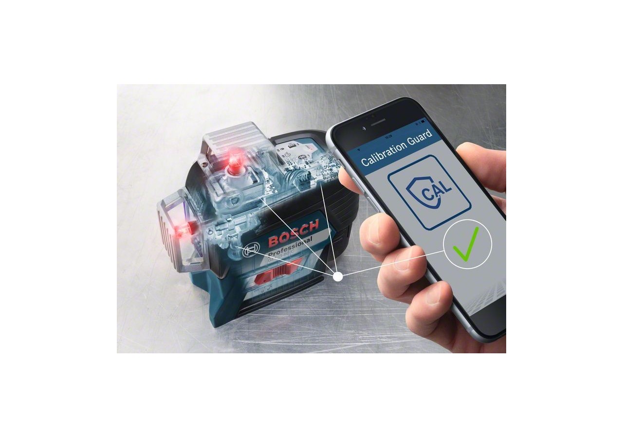 Laser lignes GLL 3-80 C + Cellule de Réception LR 7 (Version batterie) - 0601063R05 - Bosch