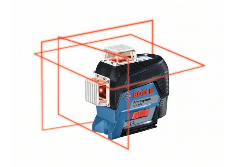 Laser lignes GLL 3-80 C + BM1 Plus L-Boxx ( (Version batterie) - 0601063R02 - Bosch