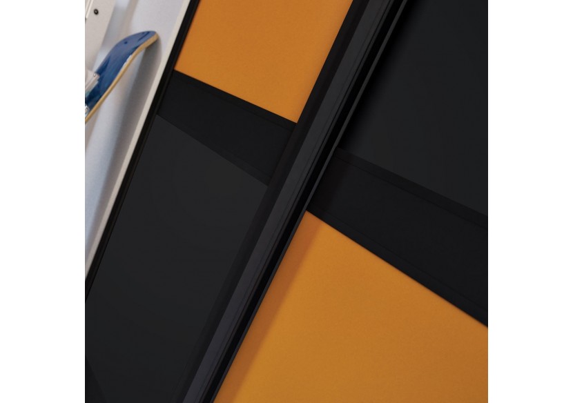 Façade de placard coulissante 4 portes Rio de Janeiro mat - Kazed : Confort'Mat