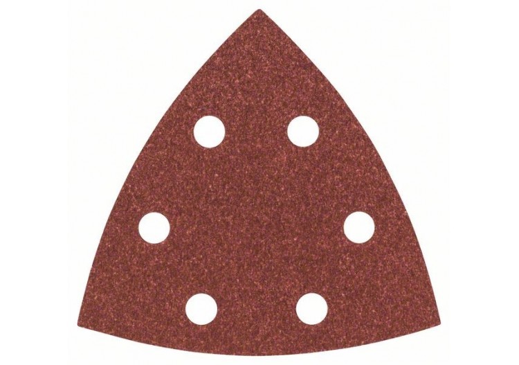 Lot de feuilles abrasives de 5 pièces pour ponceuses Delta G : 120 - 2609256A51 - Bosch