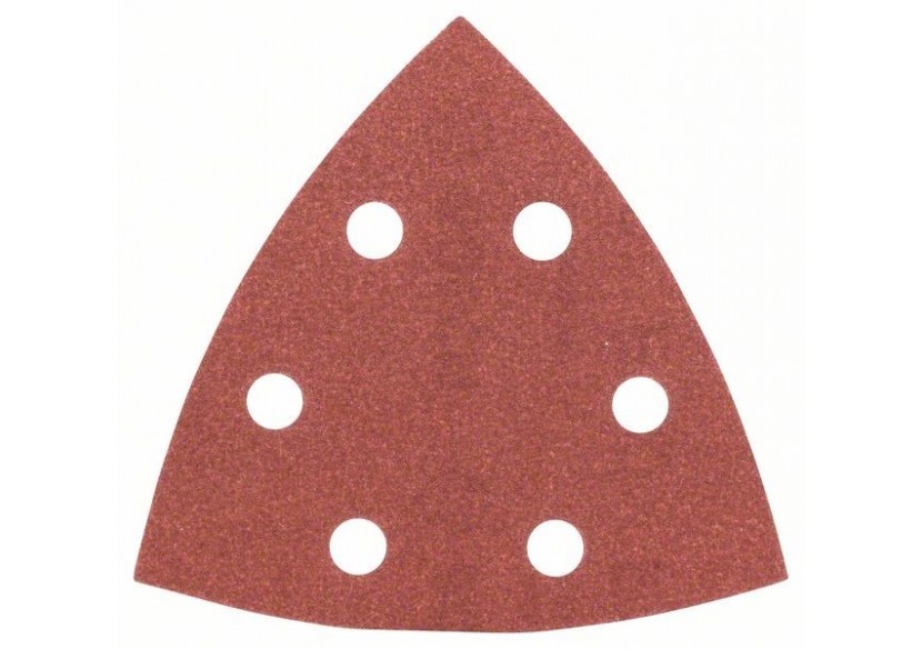 Lot de feuilles abrasives de 5 pièces pour ponceuses Delta G : 180 - 2609256A52 - Bosch