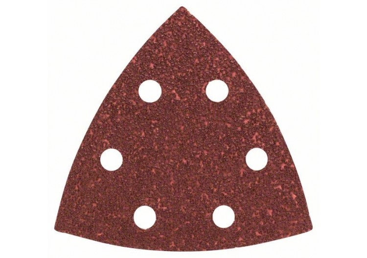 Lot de feuilles abrasives de 5 pièces pour ponceuses Delta G : 40 - 2609256A48 - Bosch
