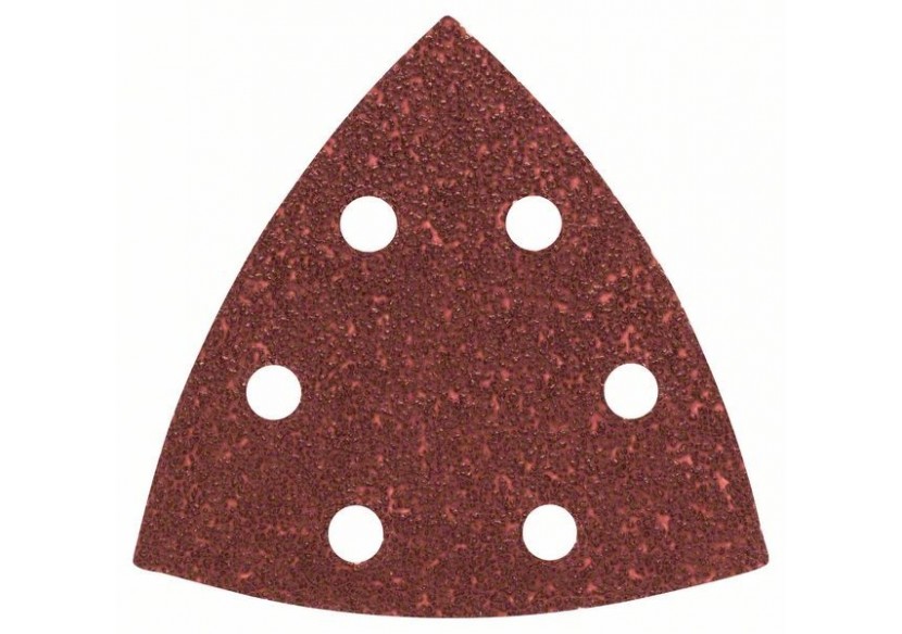 Lot de feuilles abrasives de 5 pièces pour ponceuses Delta G : 40 - 2609256A48 - Bosch