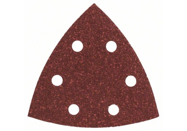 Lot de feuilles abrasives de 5 pièces pour ponceuses Delta G : 60 - 2609256A49 - Bosch