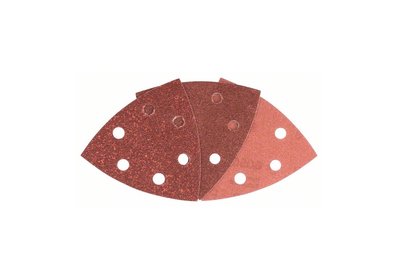Lot de feuilles abrasives de 6 pièces pour ponceuses Delta 93 mm - 2609256A54 - Bosch