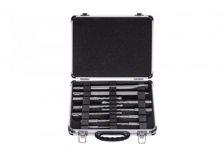 Malette aluminium 9 forets + 2 burins SDSplus-3 - 2608578765 - Bosch