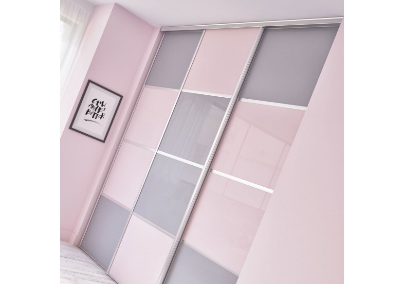 Façade de placard coulissante 3 portes Sydney - Kazed : Confort'Mat