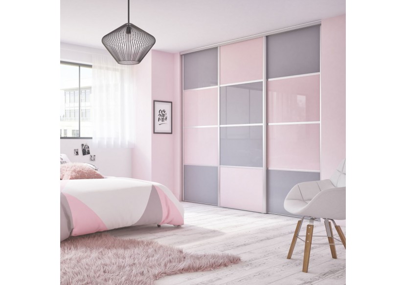 Façade de placard coulissante 3 portes Sydney - Kazed : Confort'Mat