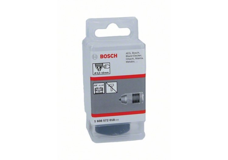 Mandrins automatiques jusqu’à 10 mm 0,5 – 10 mm, 3/8" - 24 - 1608572018 - Bosch