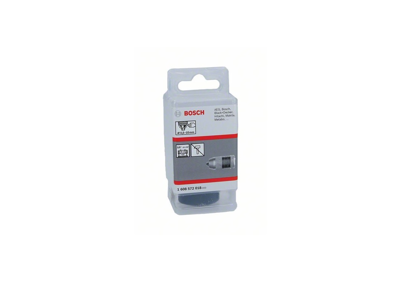 Mandrins automatiques jusqu’à 10 mm 0,5 – 10 mm, 3/8" - 24 - 1608572018 - Bosch