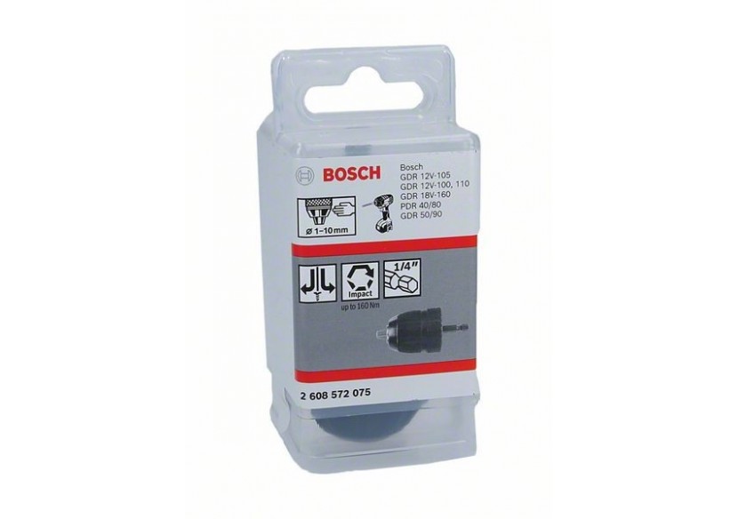 Mandrins automatiques jusqu’à 10 mm 1 – 10 mm, 1/4" - 6k - 2608572075 - Bosch Mandrins automatiques jusqu’à 10 mm 1 – 10 mm, 1/4" - 6k - 2608572075 - Bosch