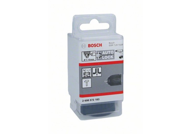 Mandrins automatiques jusqu’à 10 mm 1 – 10 mm, 3/8" - 24 - 2608572183 - Bosch