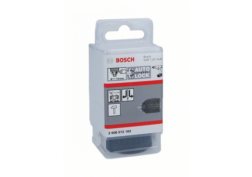 Mandrins automatiques jusqu’à 10 mm 1 – 10 mm, 3/8" - 24 - 2608572183 - Bosch Mandrins automatiques jusqu’à 10 mm 1 – 10 mm, 3/8" - 24 - 2608572183 - Bosch