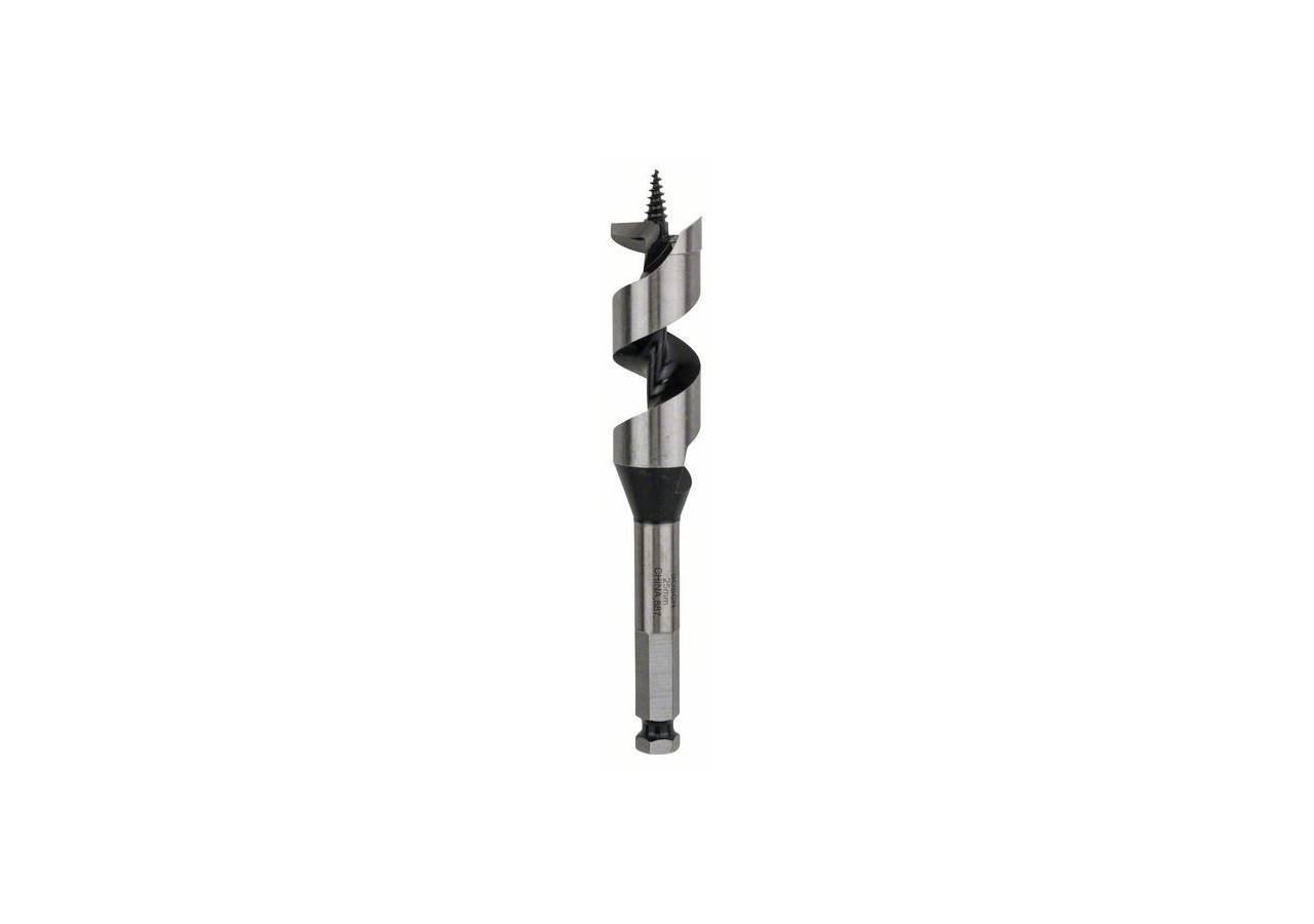 Mèche à bois hélicoïdale, six pans 25 x 100 x 160 mm, d 11,1 mm Longueur totale 160 mm - 2608585708 - Bosch