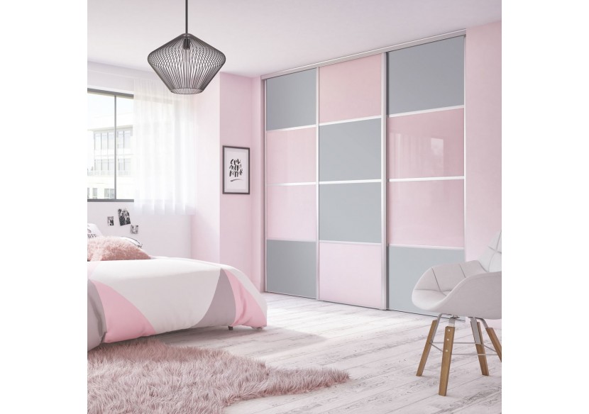 Façade de placard coulissante 3 portes Sydney mat - Kazed : Confort'Mat