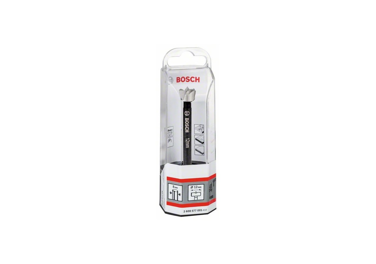 Mèche à façonner Forstner 12 mm 12 x 90 mm, d 8 mm, toothed-edge Pack de 1 - 2608577001 - Bosch