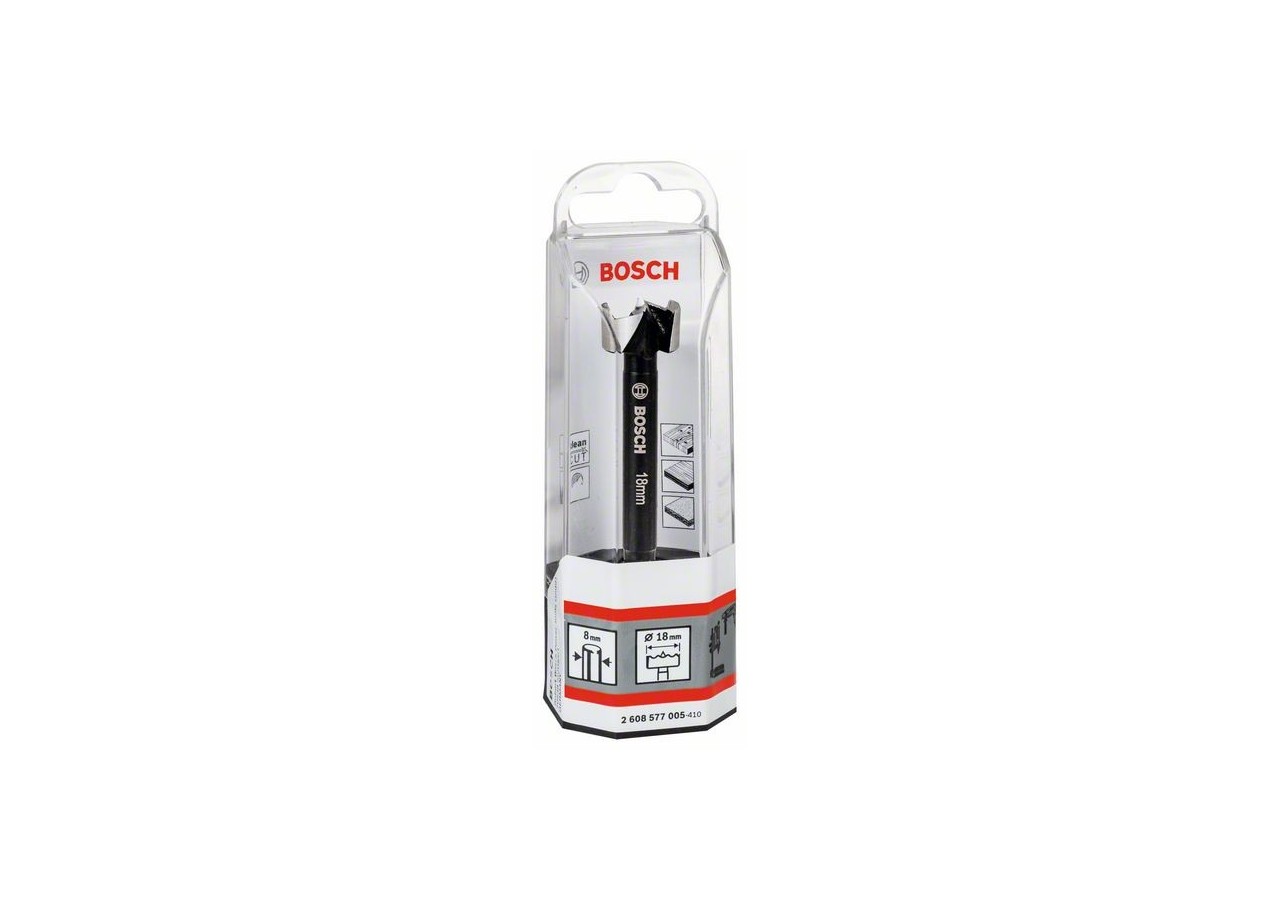 Mèche à façonner Forstner 18 mm 18 x 90 mm, d 8 mm, toothed-edge Pack de 1 - 2608577005 - Bosch
