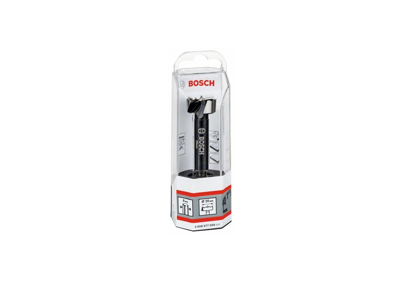 Mèche à façonner Forstner 20 mm 20 x 90 mm, d 8 mm, toothed-edge Pack de 1 - 2608577006 - Bosch