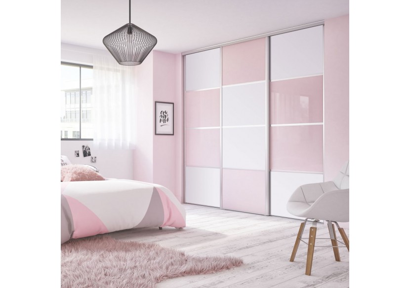 Façade de placard coulissante 3 portes Sydney mat - Kazed : Confort'Mat